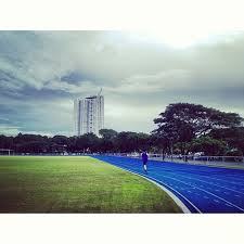14) Ateneo Track Oval. Blue oval just completed. 8 lanes. 40om track. Track Ovals in the Philippines