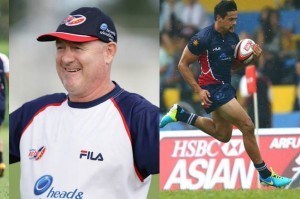 Matt Cullen (left) with one of his star players Dennis Gordon (right)