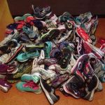 Fil-Heritage Athletes Isang Smith and Jessica Lynn Barnard donate shoes to kids in need